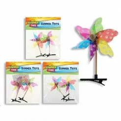 Hair Clips - 10cm Windmills 2pk, Assorted