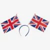 Headband - UK British, Two Union Jack Flags -Deals Movie Characters Store 100553