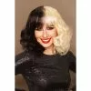 Wig - Half Black & Half White, Cruel -Deals Movie Characters Store 2 20252 1