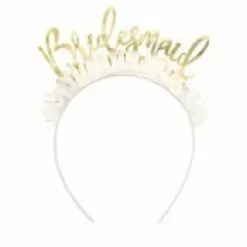 Headband - Bridesmaids Gold, 4pk
