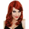 Wig - Scarlett With Side Fringe, Red -Deals Movie Characters Store 48721