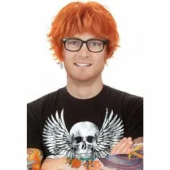 Wig - Red Ed, With Glasses And Tattoos