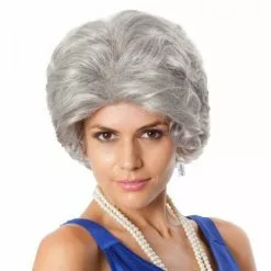 Wig - Old Lady Queen, Grey