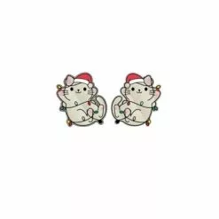 Earrings - Christmas Yule Cats