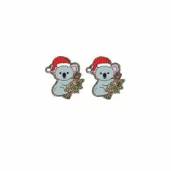 Earrings - Christmas Yule Koala
