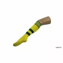 Socks - Adult Sports 3 Stripes, Green & Gold