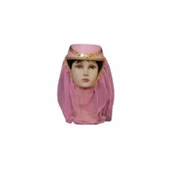 Harem Hat And Veil - Pink