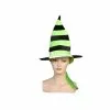 Hat - Witch, Stripe Green/Black -Deals Movie Characters Store COS 11956