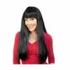 Wig - Long Straight With Fringe, Black -Deals Movie Characters Store COS 11990