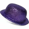 Bowler Hat - Glitter, Purple -Deals Movie Characters Store COS 15417