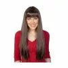 Wig - Long Straight With Fringe, Brown -Deals Movie Characters Store COS 18985