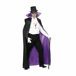 Cape - Reversible, Black/Purple