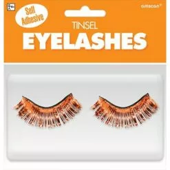 False Eyelashes - Tinsel, Orange
