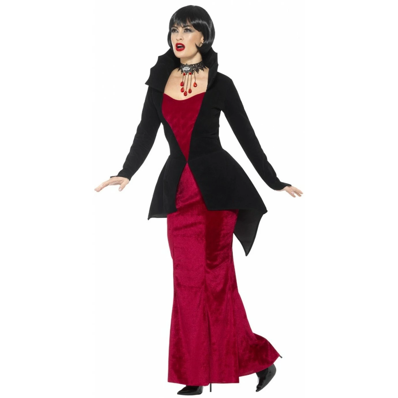 Adult Costume - Deluxe Regal Vampiress 4 Adult Costume - Deluxe Regal Vampiress - Image 2