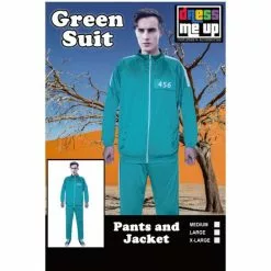 Adult Costume - Squid Tracksuit, Green