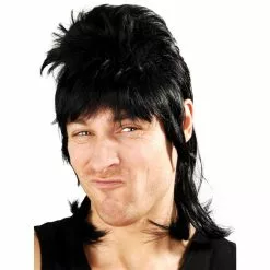Wig - Mullet, Black