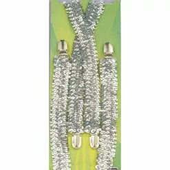 Braces/Suspenders - Sequin Silver