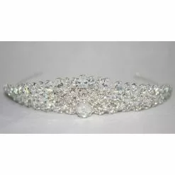 Hairpiece - Crystal Crown, Silver