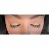 False Eyelashes - Black, Gold Tinsel -Deals Movie Characters Store false eyelashes black gold tinsel