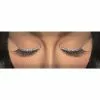 False Eyelashes - Black, Silver Trim -Deals Movie Characters Store false eyelashes black silver trim