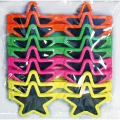 Glasses - Novelty, Star Shaped 8 Pk