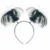 Headband - Ponytail Boppers, Black -Deals Movie Characters Store headband ponytail boppers black
