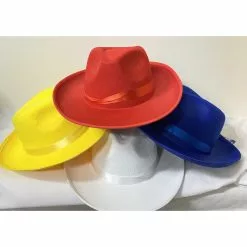 Hat - Kids Cowboy Hat With Ribbon, Assorted