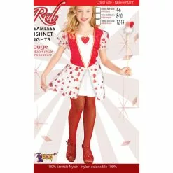 Pantyhose - Child, Fishnet Red