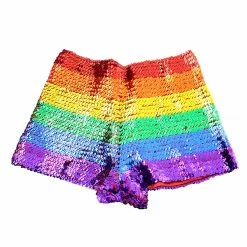 Shorts - Sequin, Rainbow