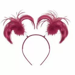 Supporter's Headband - Pigtails, Maroon
