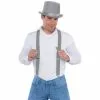 Suspenders - Silver -Deals Movie Characters Store suspenders silver