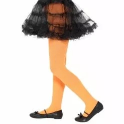 Tights - Child, Opaque Orange
