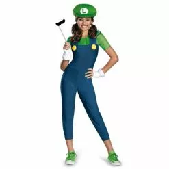 Tween Costume - Girls' Luigi