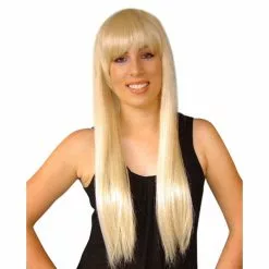Wig - 00's Straight Fringe, Blonde