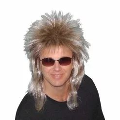 Wig - 80's Spiky Mullet, Blonde