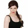 Wig - Miss Croft, Brown Plait -Deals Movie Characters Store wig lara croft brown plait